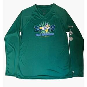 Champion Run Disney 2019 Size Medium Half Marathon Donald Long Sleeve